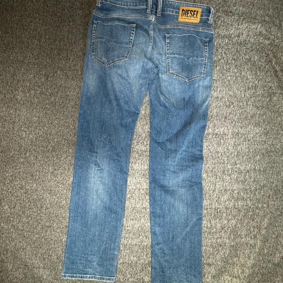 Diesel Safado-X Jeans 34 x 30 Straight Leg Button Fly Pants Medium Light Wash - Picture 6 of 14